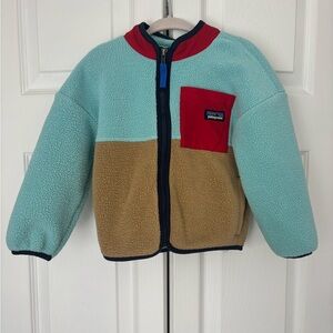 Patagonia Baby Synchilla Fleece Jacket- skiff blue. 2t.